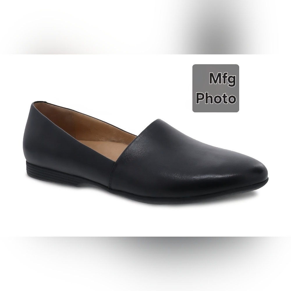 Dansko Black Leather Flats